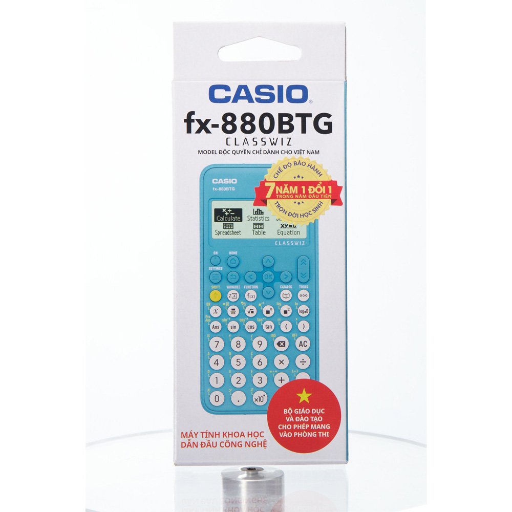 Máy Tính Casio FX 880 BTG Chính Hãng - Màu Xanh - 4549526613708