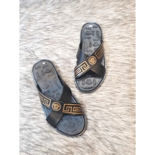 DÉP NAM THÁI LAN VERSACE ĐEN CHÉO IN QUAI