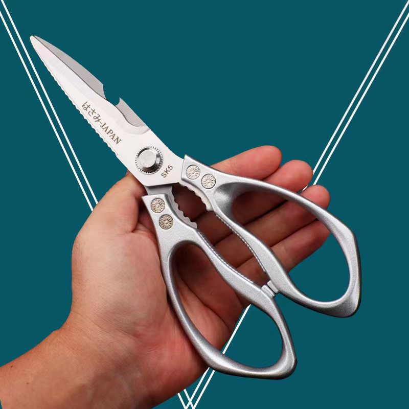 Kéo Bếp Đa Năng SK5 Thép Không Gỉ Siêu Bền, Kéo Lớn Cắt Thức Ăn (Cắt Thực Phẩm, Cạo Vảy Cá, Khui Nắp, Tách Vỏ Hạt,...)