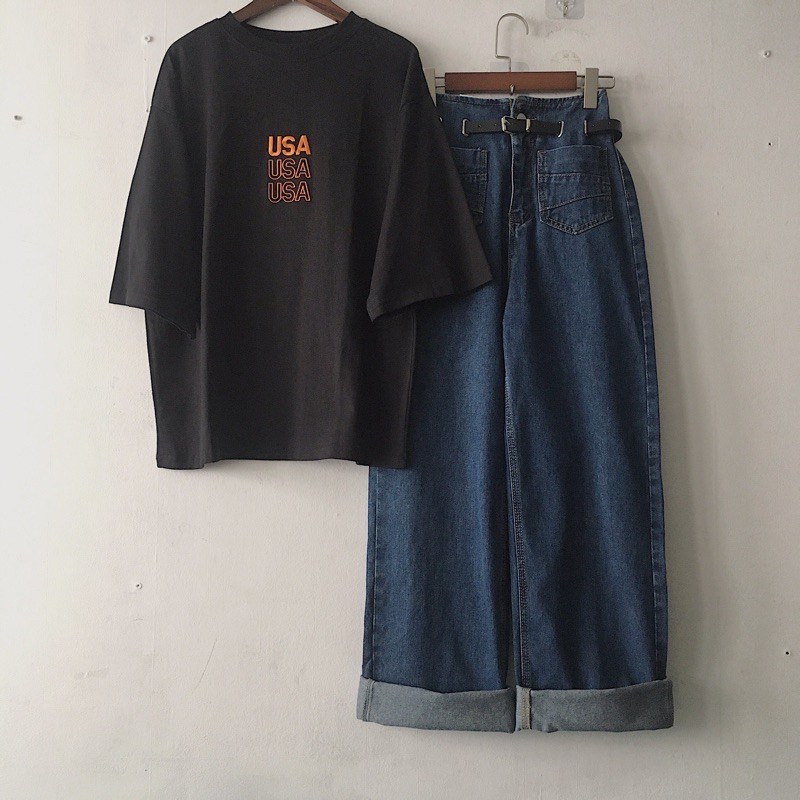 [ ẢNH THẬT ĐỘC QUYỀN] Quần jeans suông 7138