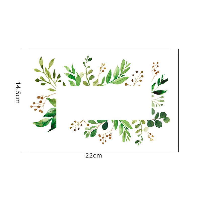 Sticker vinyl dán công tắc đèn hình chiếc lá phong cách Bắc Âu trang trí nhà cửa diy