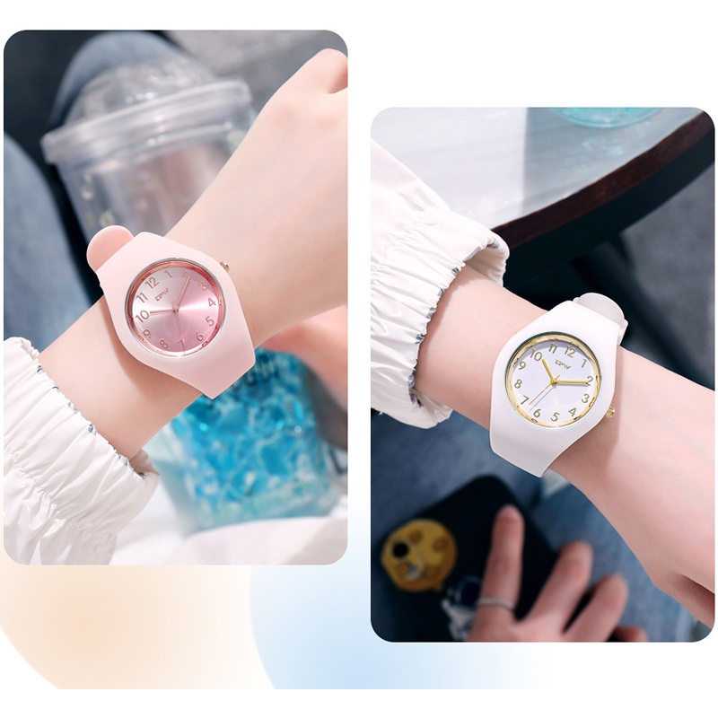 Đồng hồ thời trang TPIV đeo tay mặt tròn dây đeo  silicol thời trang cho nữ | BigBuy360 - bigbuy360.vn