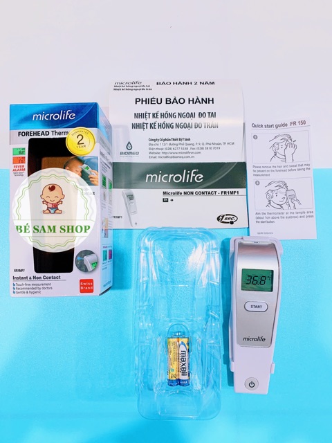 Nhiệt Kế Hồng Ngoại Đo Trán Microlife FR1MF1