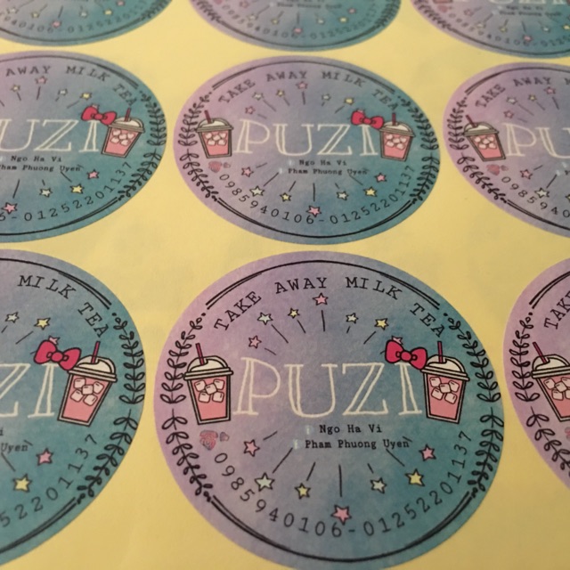 Combo 120 chiếc tem logo 5cm