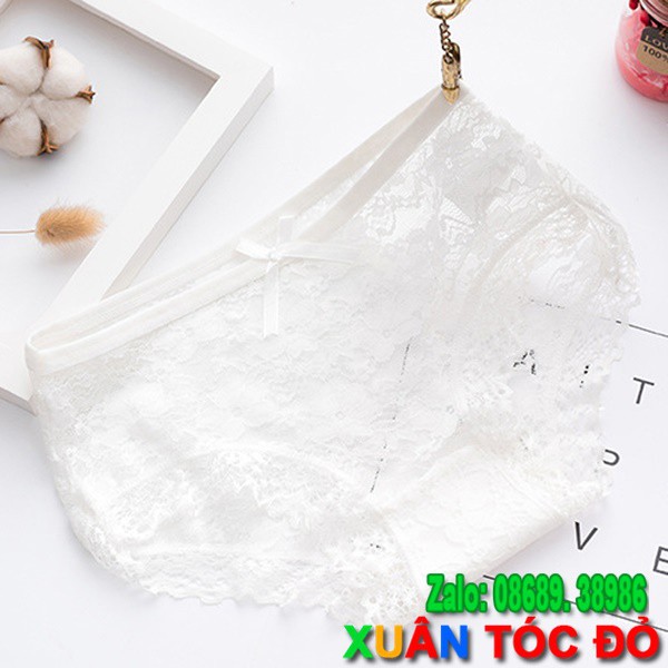 SỈ ZALO RẺ HƠN NHIỀU_ Quần Lót Nơ 12 Màu Kiểu Ren Hoa Cực Đẹp H009