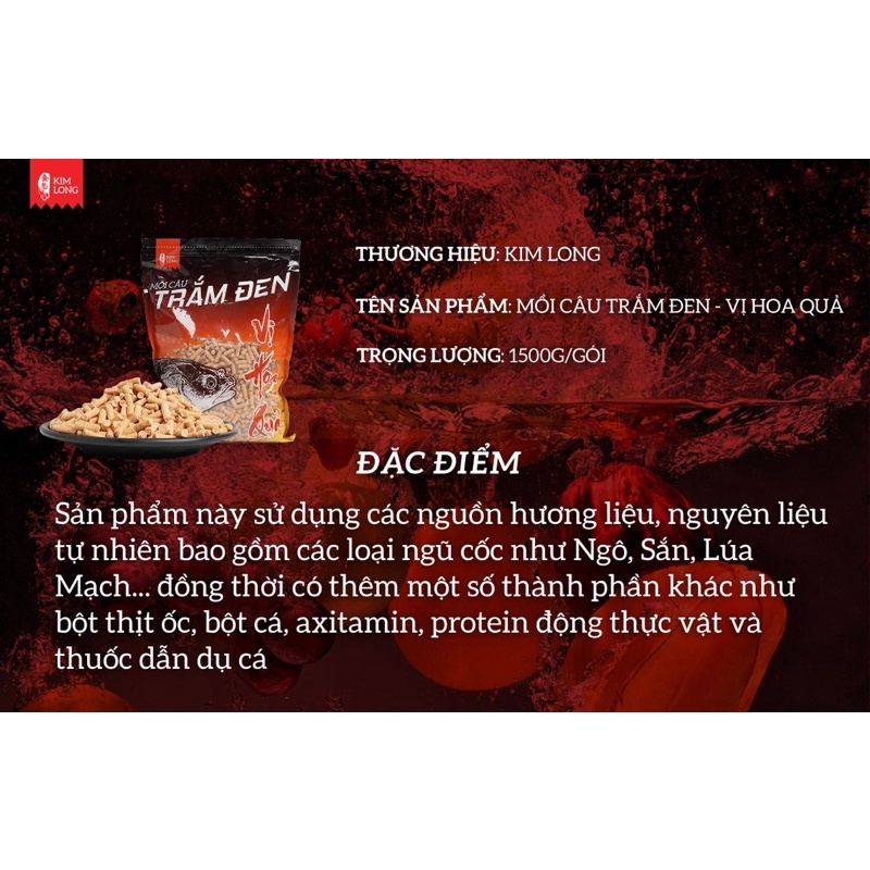 Hạt Xả Trắm Đen KIM LONG Siêu Nhạy