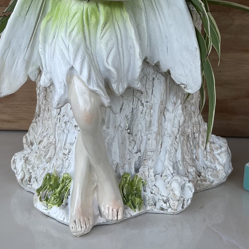 Chậu trồng cây để bàn hình tiên nữ, decor sân vườn