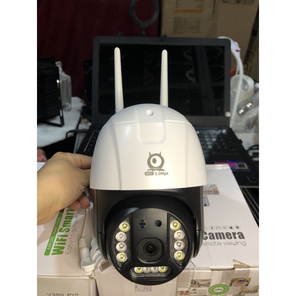 [SIÊU GIẢM GIÁ] Camera PTZ ngoài trời V380 Pro C15 5.0 Mpx Siêu nét-Xoay 360 độ | BigBuy360 - bigbuy360.vn