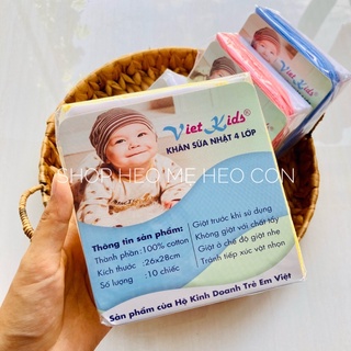 Khăn Sữa Viet Kids 4 Lớp Cao Cấp