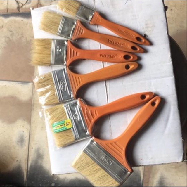 Chổi quét Sơn cán nhựa các cỡ từ 1" đến 4"