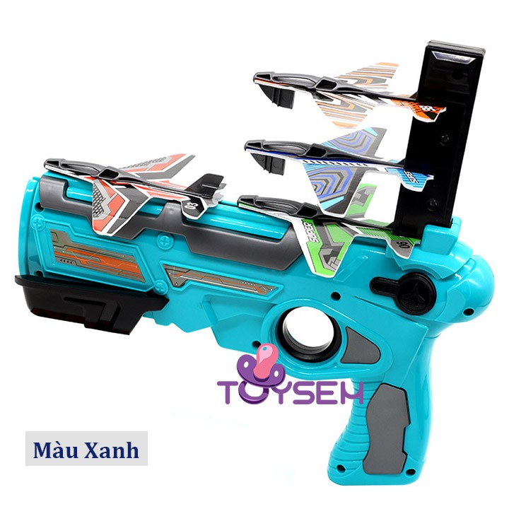 Đồ chơi máy bắn máy bay Toysem độc đáo cho trẻ từ 3 tuổi - Trò chơi vận động phóng máy bay lượn - Quà tặng sinh nhật