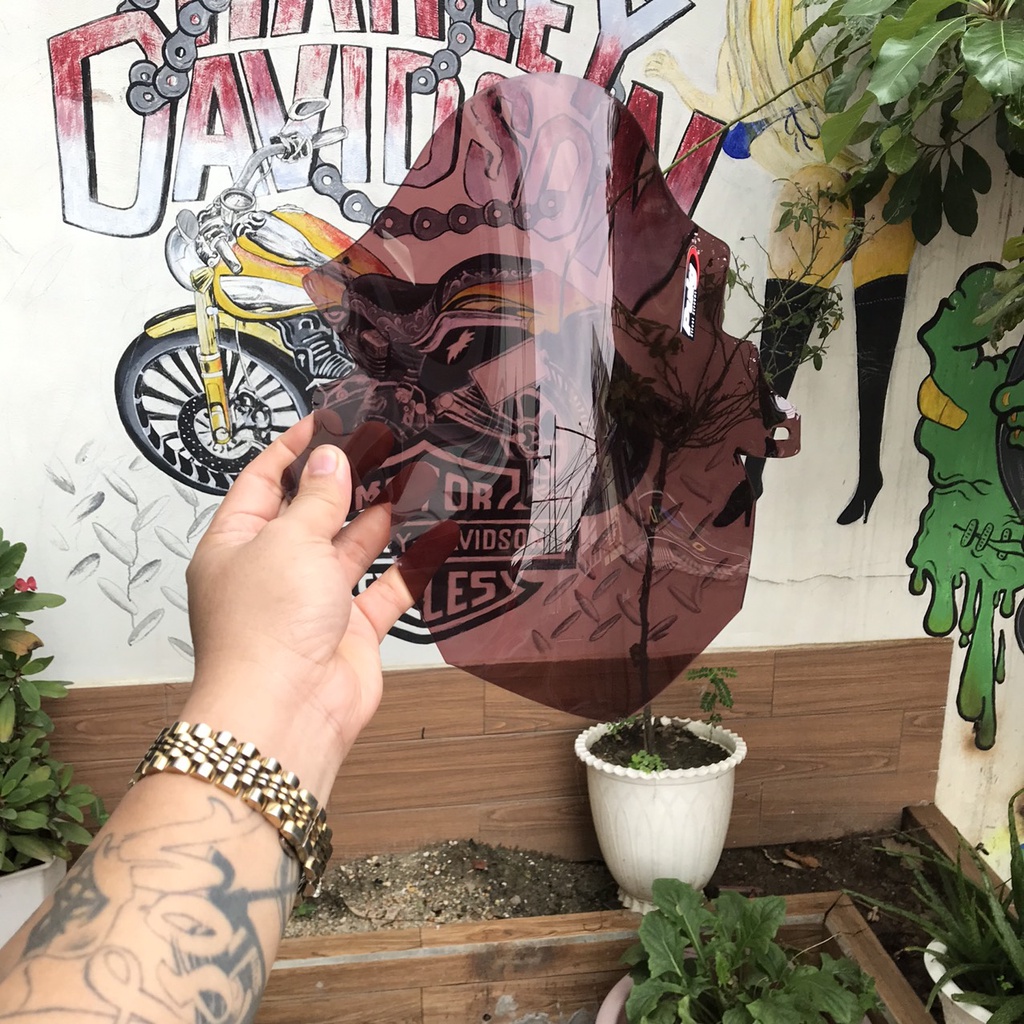 Mão độ ex155vva, kính chắn gió exciter 155vva kiểu bmw chất