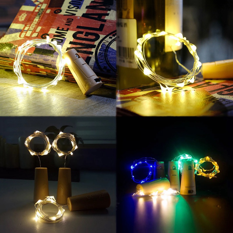 Dây Đèn LED 2M 20 Bóng Trang Trí Chai Rượu