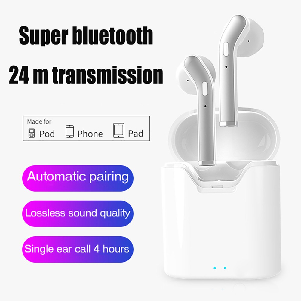 H17T Mini Bluetooth 5.0 TWS Bass Âm thanh nổi Tai nghe không dây Tai nghe thể thao