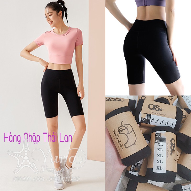 Quần Legging Đùi Trên Gối, Lửng, Ngố Cạp Cao Nâng Mông YUNA  Form Tôn Dáng Thun Cotton Lưng Cao Ôm Dáng