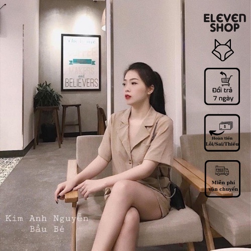 Set bộ vet quý phái màu nâu cổ điển kết hợp phong cách hiện đại