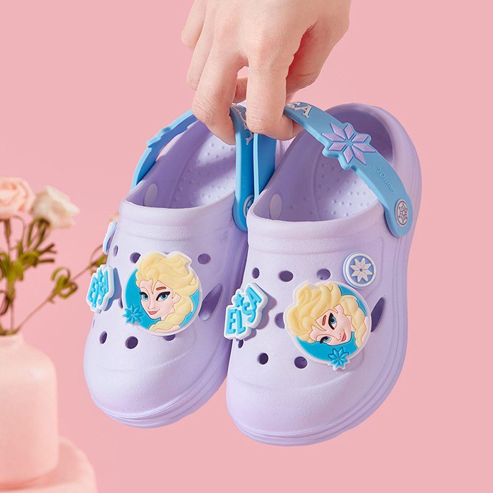 Dép Crocs Đi Biển Chống Trượt Họa Tiết Hoạt Hình Elsa Xinh Xắn Dành Cho Bé