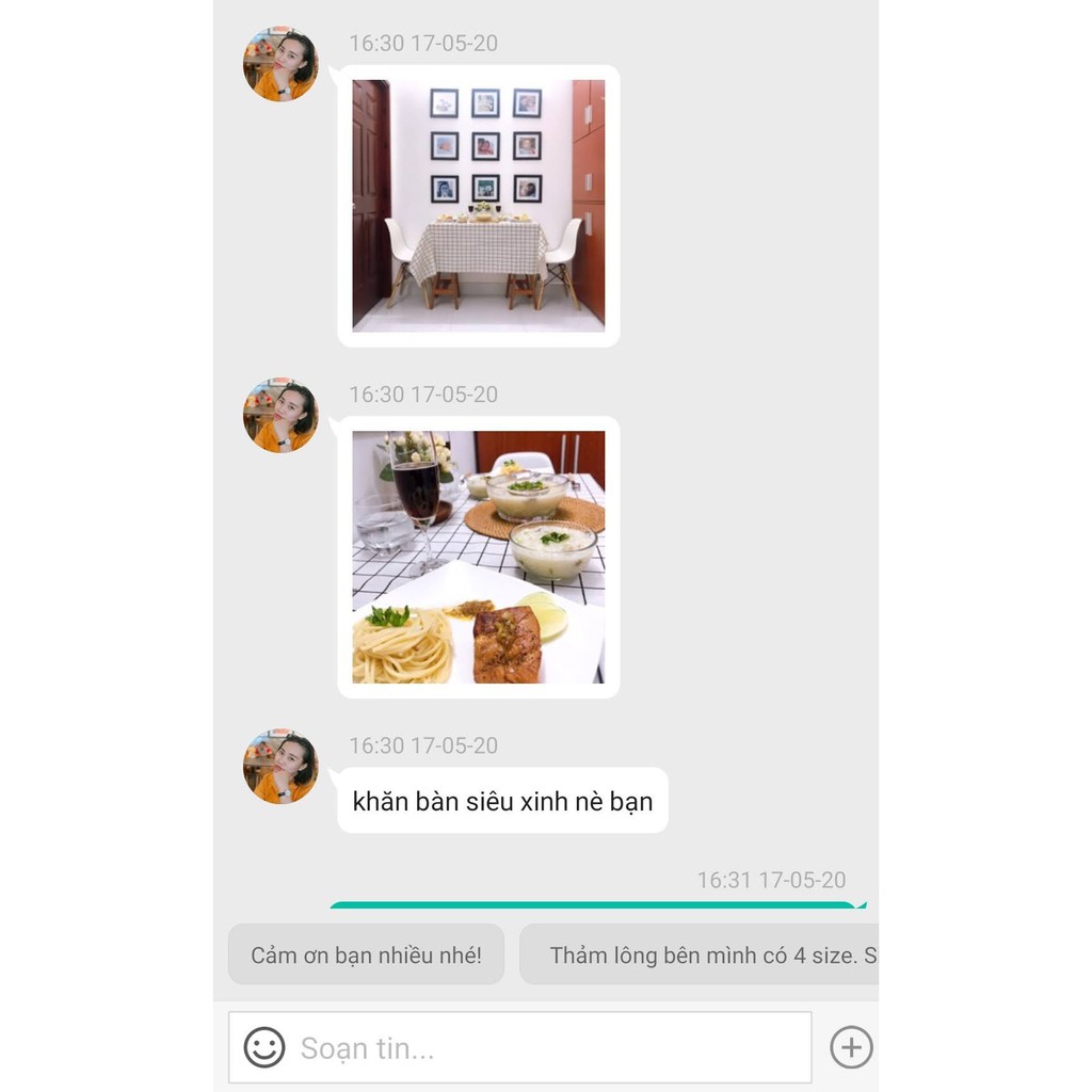 Vải canvas caro trắng chụp hình trải bàn trang trí decor