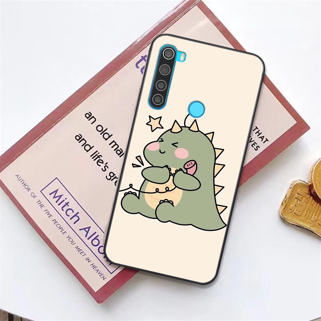 Ốp lưng Xiaomi Redmi Note 8 - Note 8 Pro in hình khủng long cute