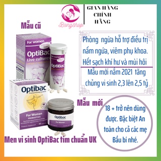 Men vi sinh Optibac tím phòng ngừa phụ khoa vùng kín cho phụ nữ và mẹ bầu Optibac Probiotics For Women, UK