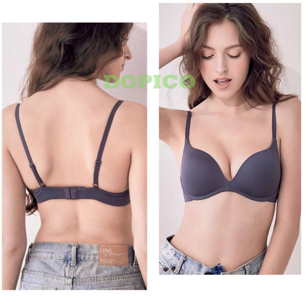 Áo ngực không gọng nữ su đệm mỏng tàng hình mặc thoải mái ôm ngực A239