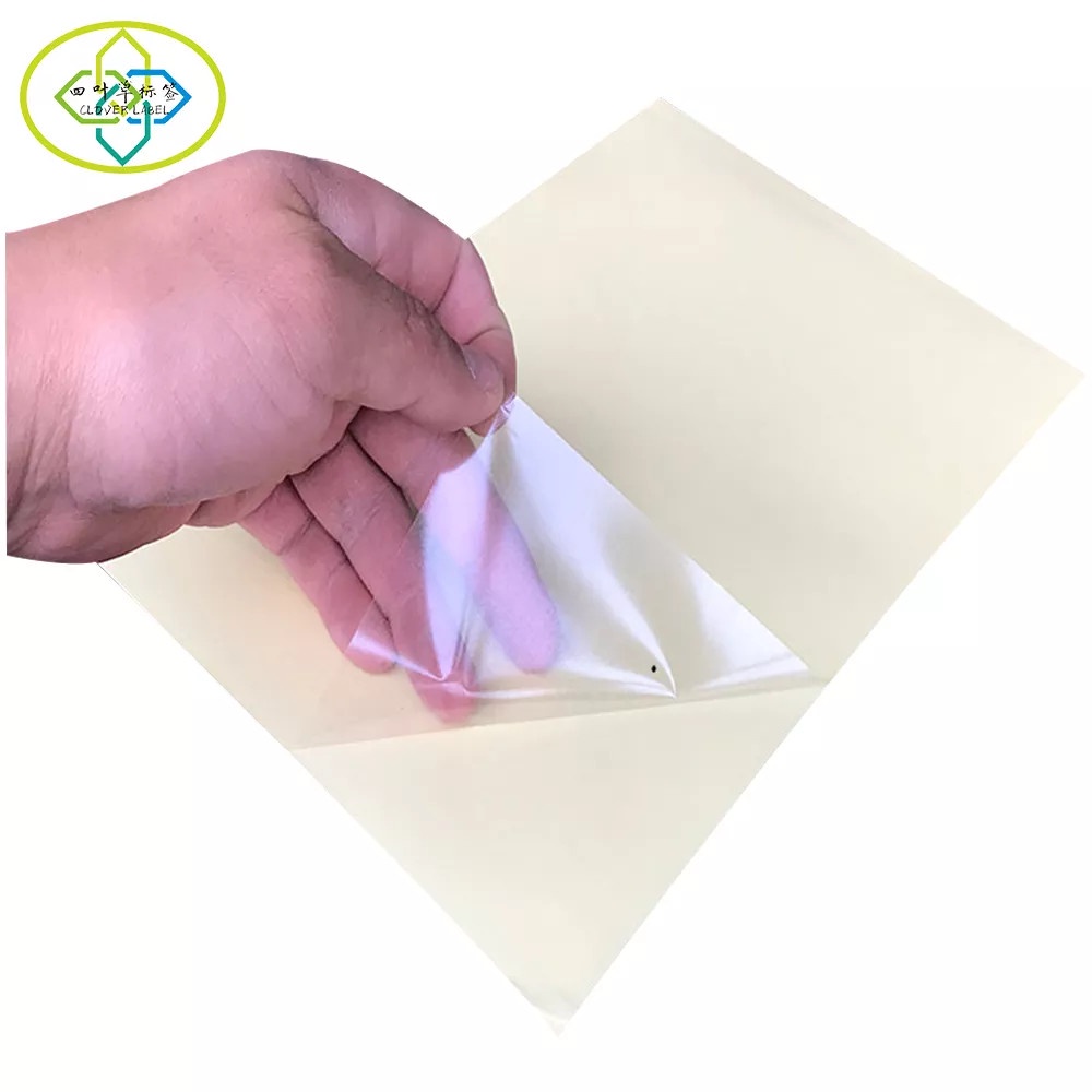 Decal PVC Trong không kháng nước In Phun Khổ A3
