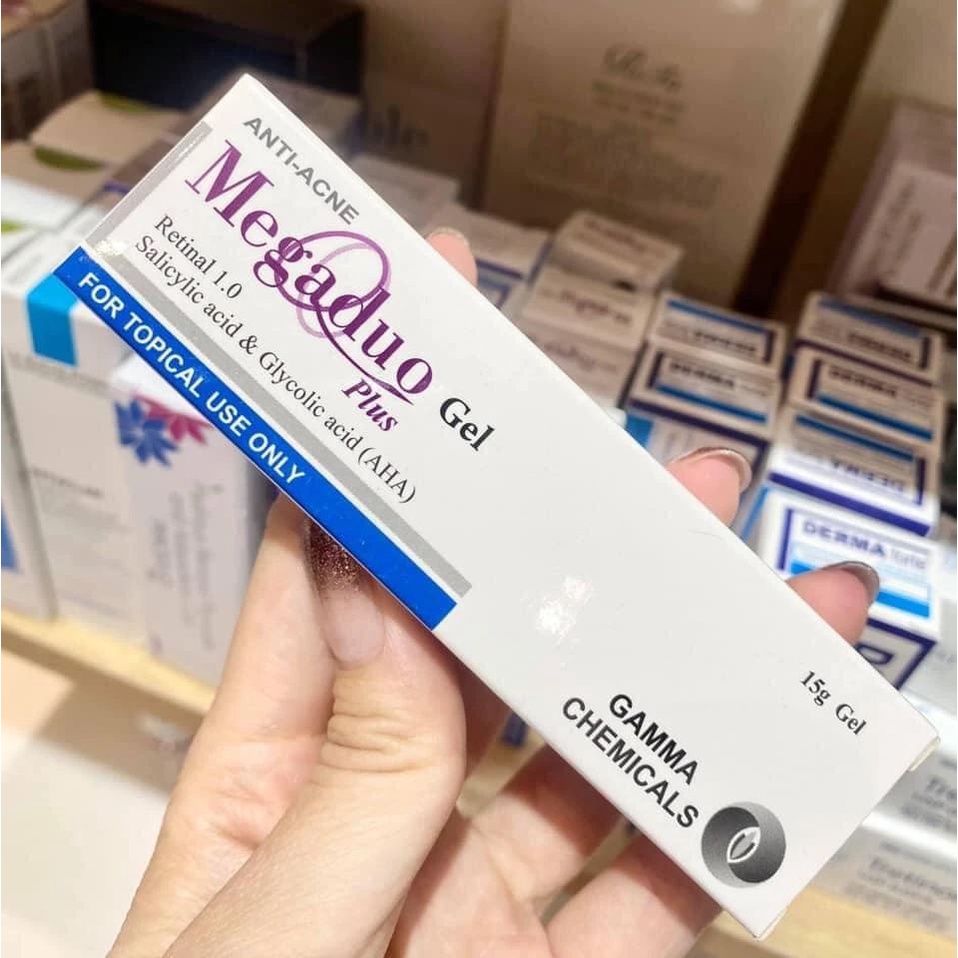 Megaduo Gel 15g AHA và Plus Retinal 1.0 - Giảm Mụn Thâm, Trứng Cá, Dưỡng Da - Intima Official