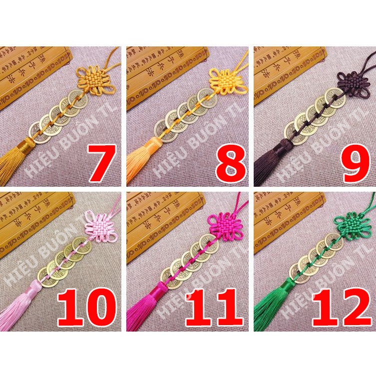 Dây đồng xu ngũ đế loại 5 xu, dây treo trang trí nhà cửa