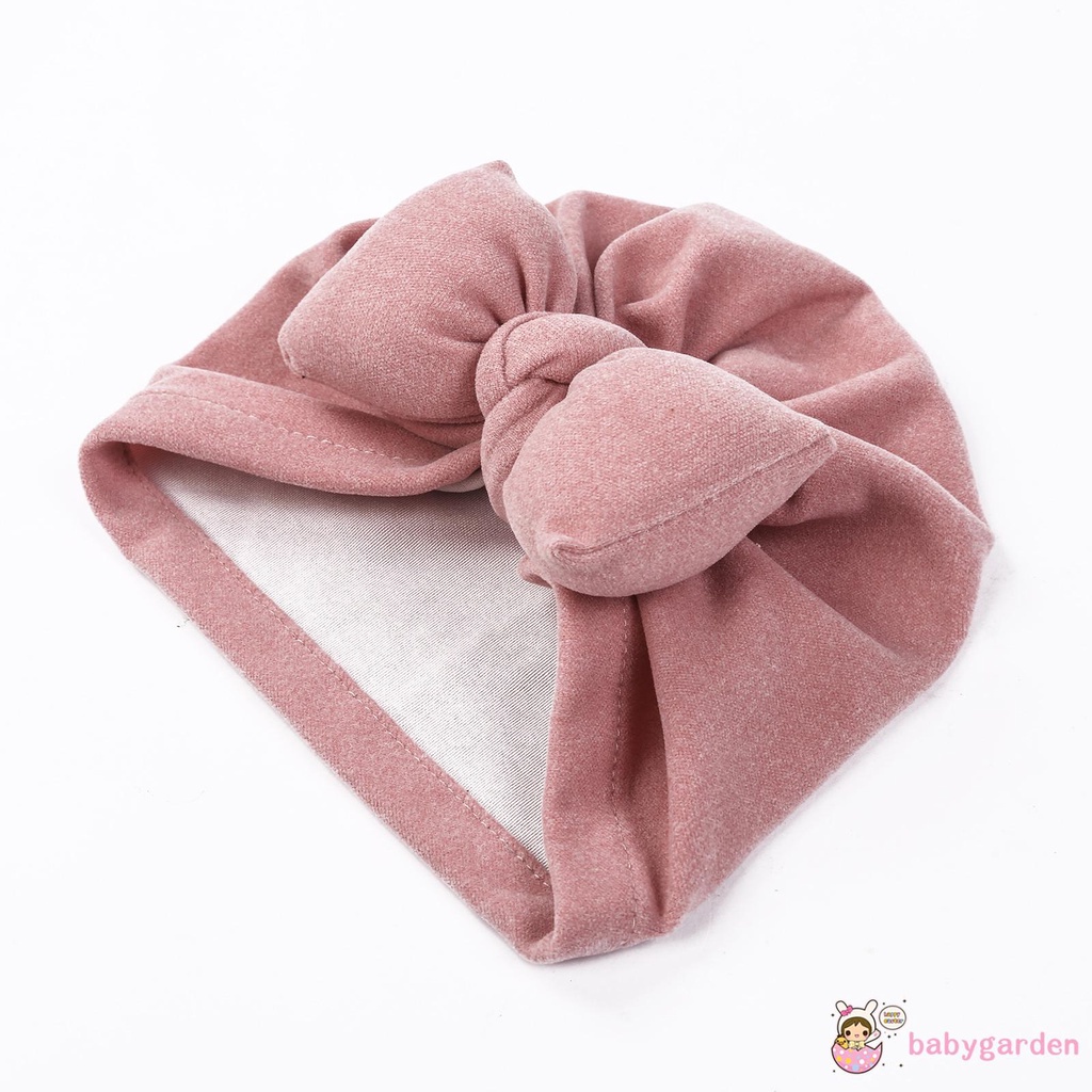 Mũ len co giãn giữ ấm cho bé vào mùa đông thiết kế thắt nơ phong cách cổ điển