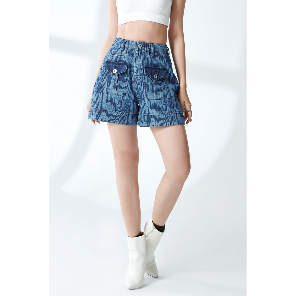 QUẦN JEANS SHORT NỮ DÁNG ĐỨNG   V-SIXTYFOUR 220WD1102A1954