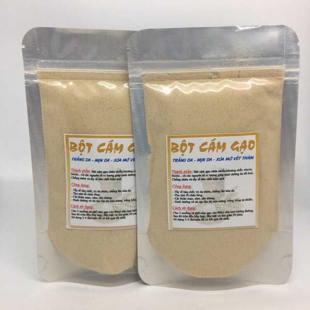 100 gram bột cám gạo nguyên chất nhà làm