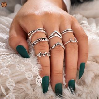 Set 7 nhẫn đeo khớp ngón tay thời trang