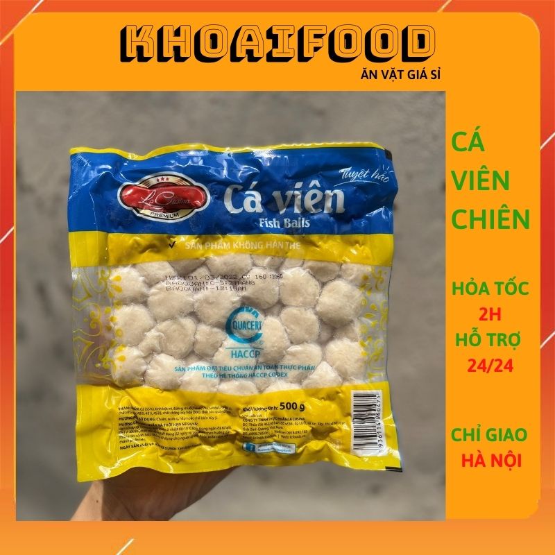 CÁ VIÊN CHIÊN, THẢ LẨU ĐỀU NGON HÃNG LACUSINA TÚI 500G TIỆN LỢI