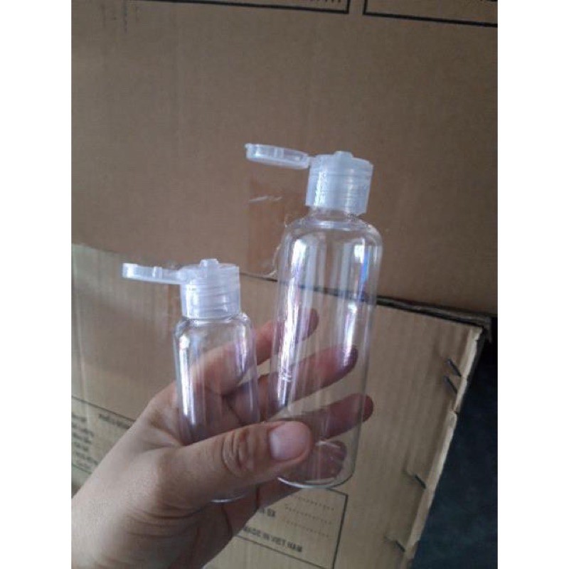 Nhựa pet nắp bật 100ml