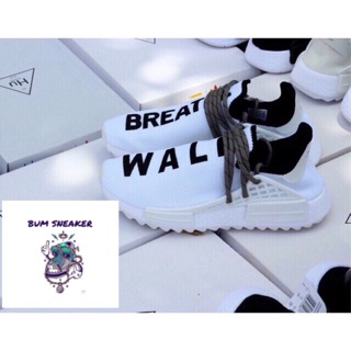 ( Ảnh thật ) Sneaker Human Race trắng chữ đen