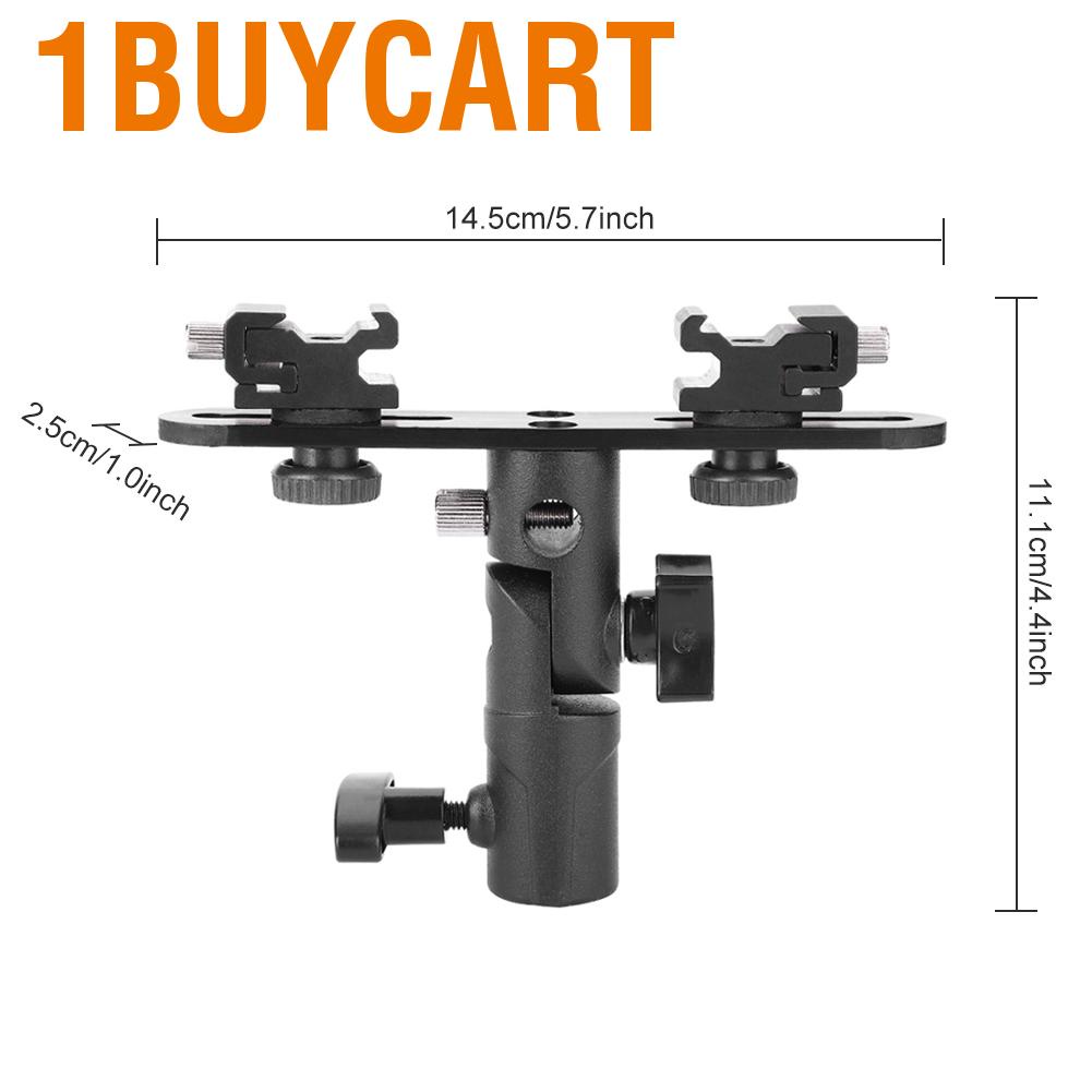 1buycart Flash Bracket Tripod Mount Hot Shoe Extension Camping for Camera
