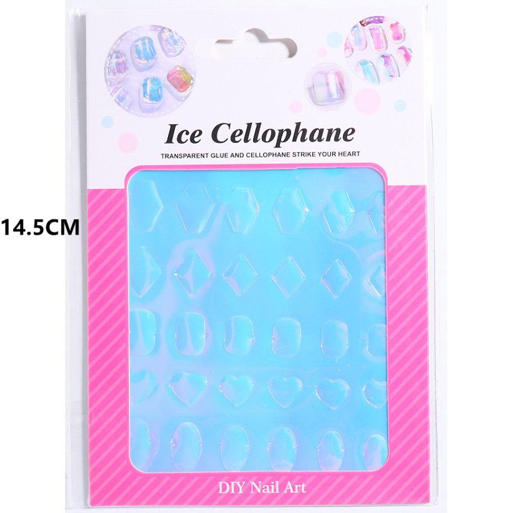 Giấy Foil Dán Móng Tay Nghệ Thuật Hình Chữ Nhật Họa Tiết Bướm Cực Quang Cực Quang