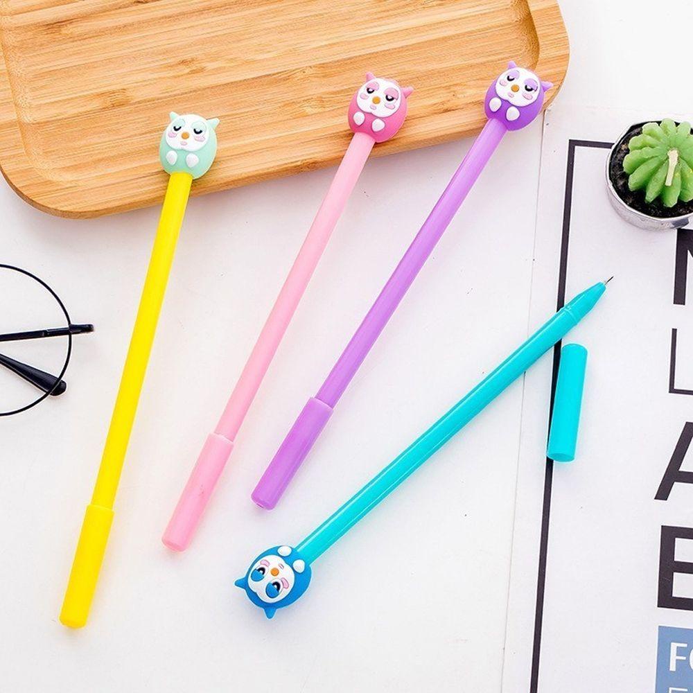Bút Bi Mực Đen Ngòi 0.5mm Hình Chú Chim Hoạt Hình Vui Nhộn Cho Bé