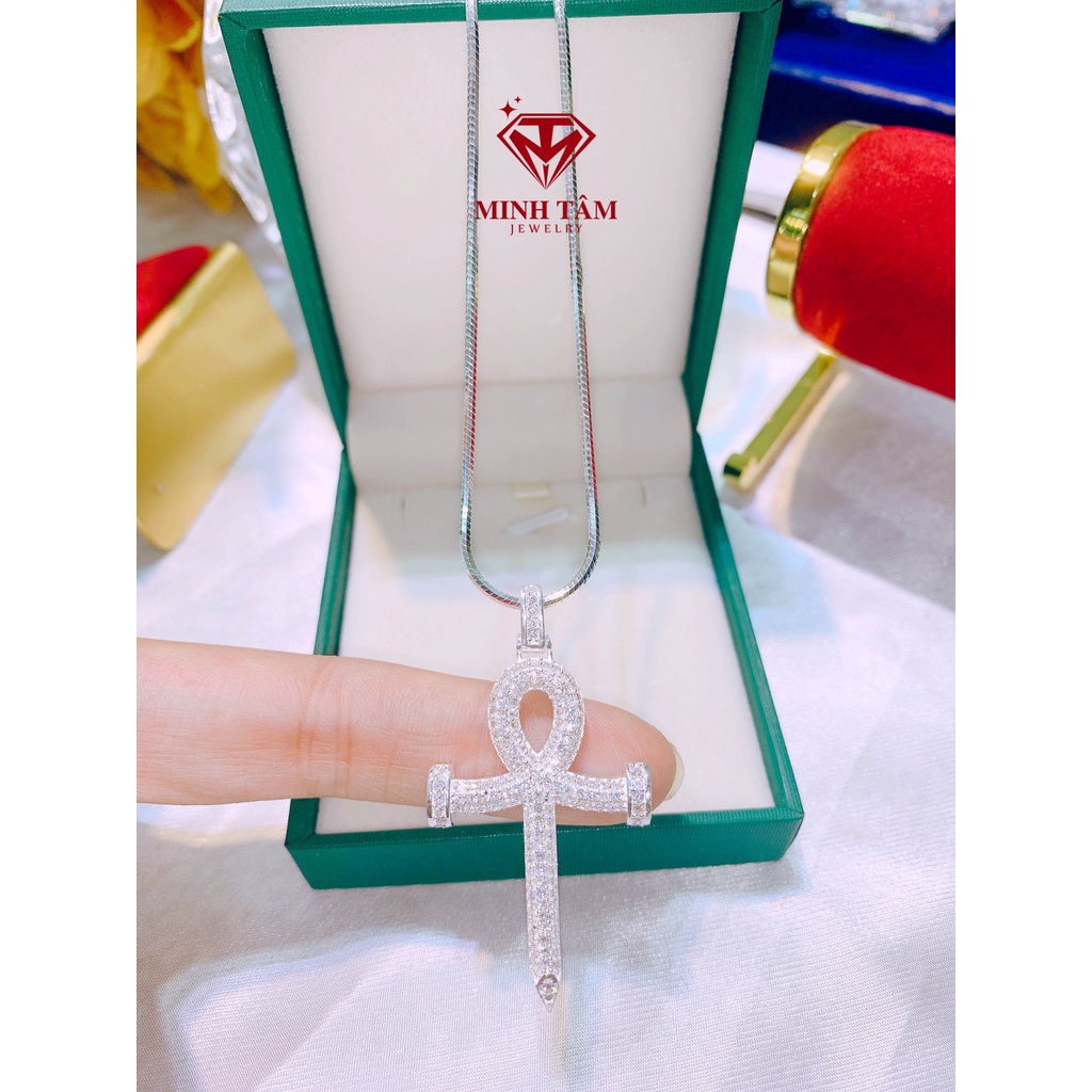 Mặt dây chuyền nam chìa khóa phục sinh,Bộ dây chuyền nam mặt chìa khóa chất liệu bạc ta-Minh Tâm Jewelry