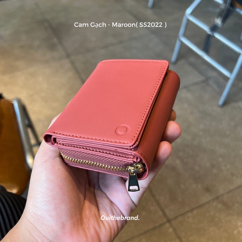 Ví Da Chiharu Wallet Cầm Tay Nhỏ Gọn Nhiều Màu Có Ngăn Dây Kéo - Thiết Kế Độc Quyền Bởi Ouithebrand.