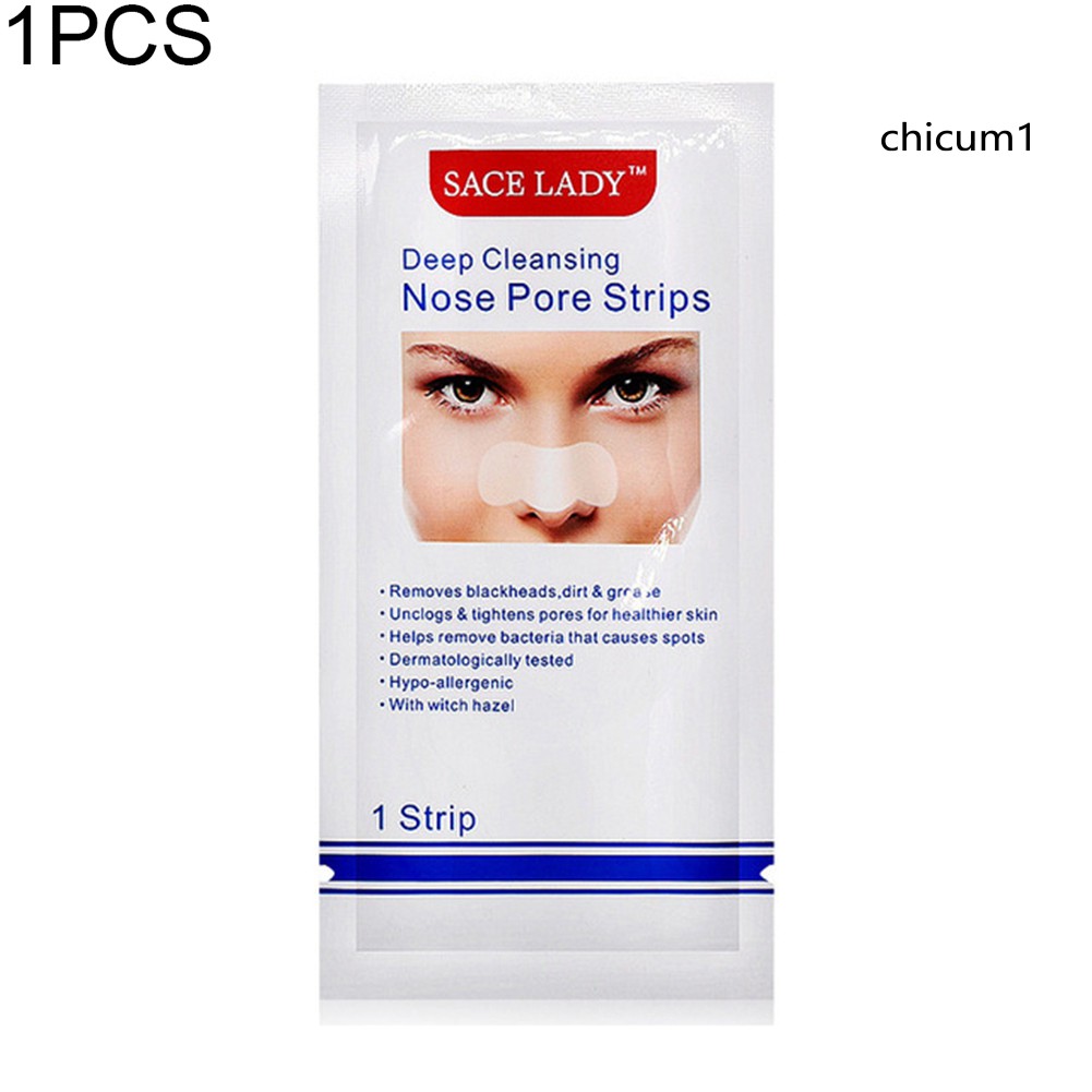 [Hàng mới về] 1 / 5 / 10 Mặt nạ lột mụn đầu đen Sace Lady làm sạch sâu vùng mũi hiệu quả