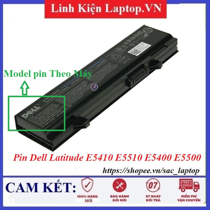⚡Pin laptop Dell Latitude E5410 E5510 E5400 E5500