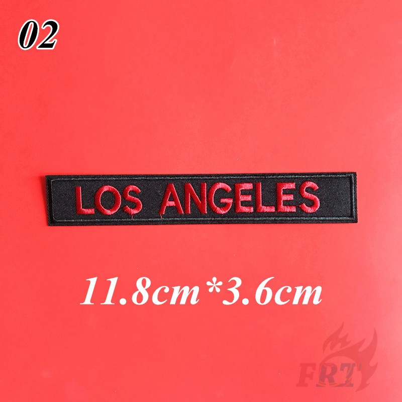☸ The City - Sticker Ủi Thêu Chữ New York / Paris / Los Angeles ☸ 1 Sticker Ủi Thêu Hình Huy Hiệu