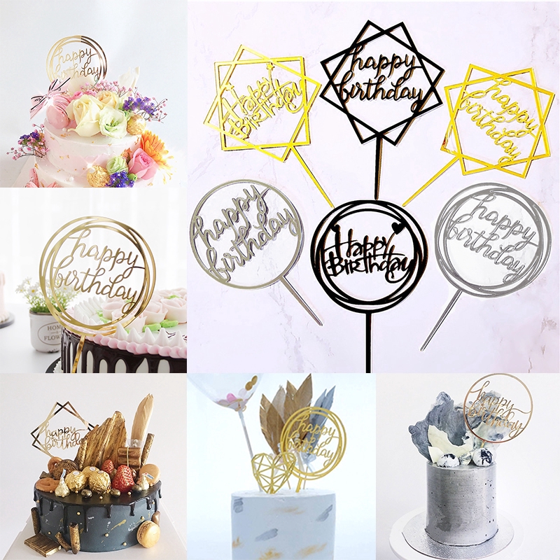 Phụ Kiện Trang Trí Bánh Kem Hình Chữ &quot;Love&quot; Bằng Acrylic