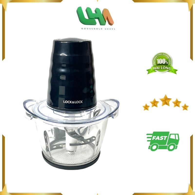 Máy xay thịt Lock&amp;Lock Meat Chopper EJM156BLK cổi thủy tinh siêu sang (tsale sốc) (thanh lý)