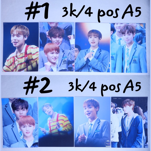 (Có sẵn) Sale poster A5 Jihoon / Daniel