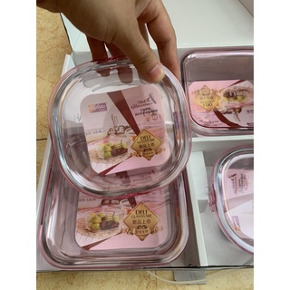 Set 4 thố thủy tinh cao cấp Deli