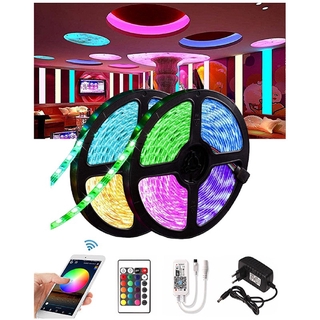   LED Strip RGB IR Remote Control Led Light Tape SMD 2835 DC12V Waterproof LED Light 5m Diode Ribbon Flexible with Bluetooth Remote
