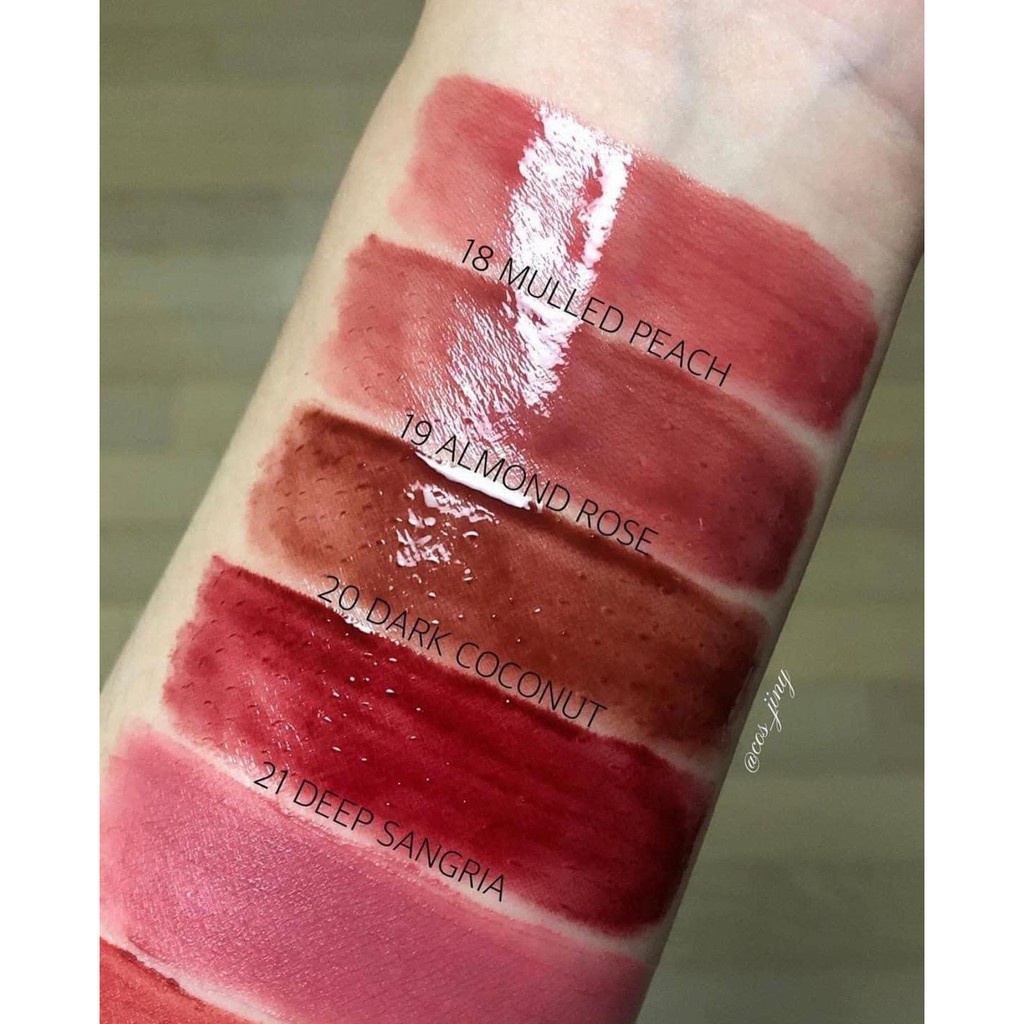 [Mẫu Mới] Son Kem Bóng Romand Màu Cam Hồng Đào Juicy Velvet Tint 18 Mulled Peach