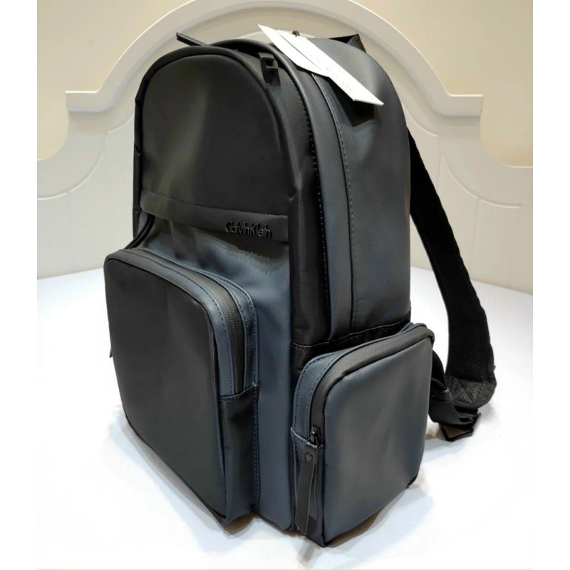 TNS - Balo form vuông có ngăn laptop quai đeo siêu êm C•K oxford backpack